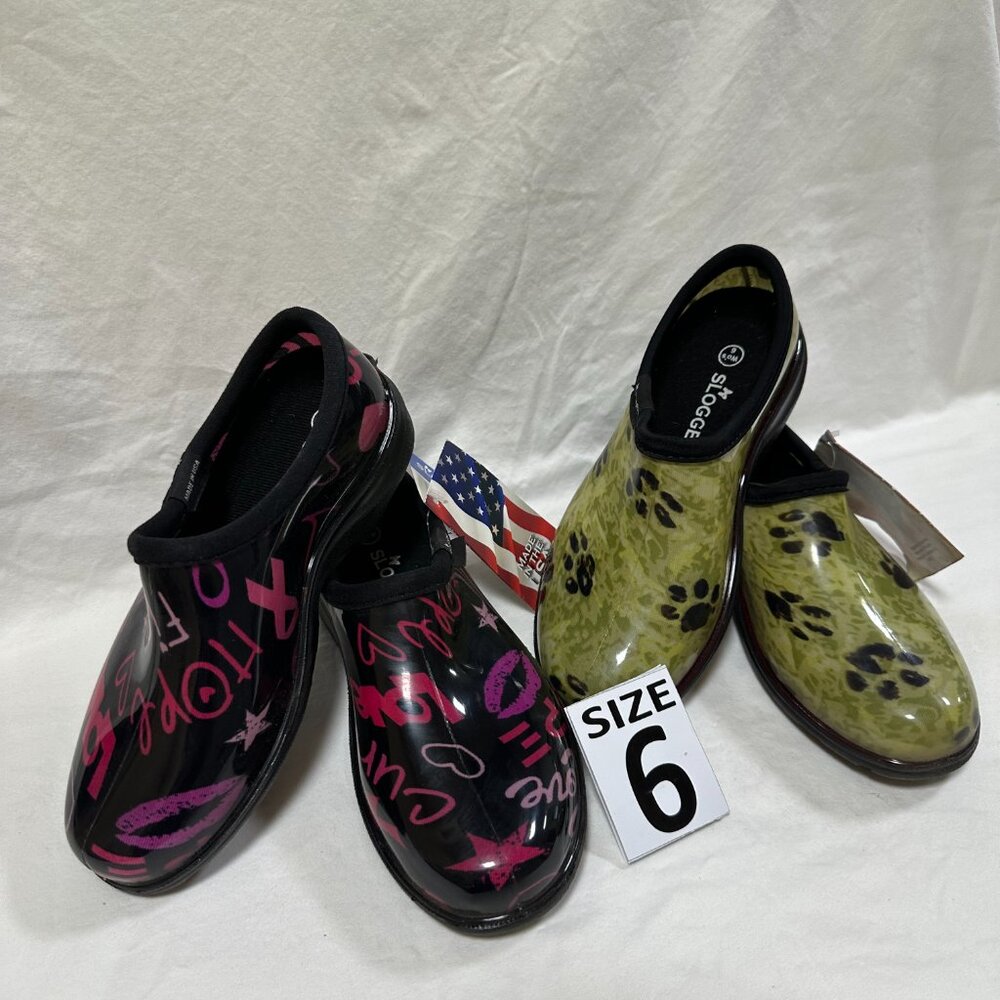 Two for One Price!!! Sloggers Waterproof Rain Shoes - Paw Green & Hope. - Picture 4 of 4